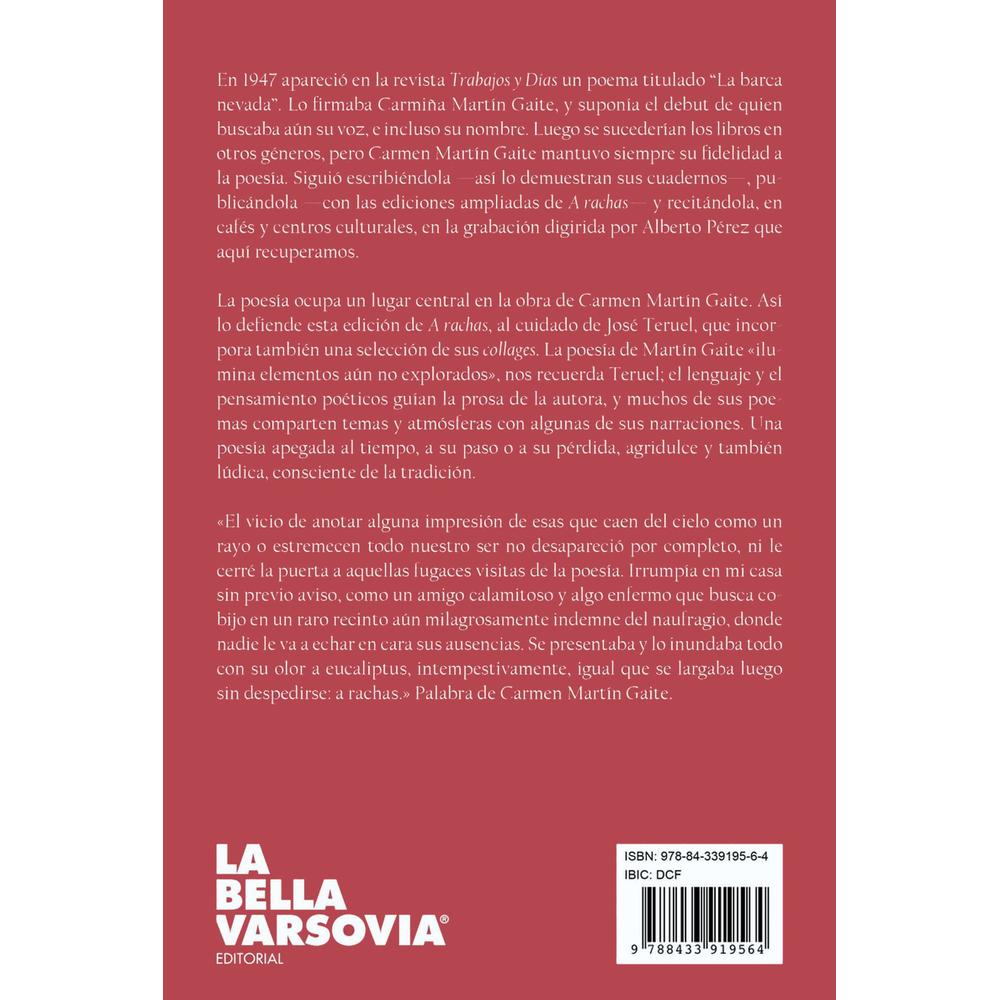 Foto 2 | A Rachas. Poesía Reunida