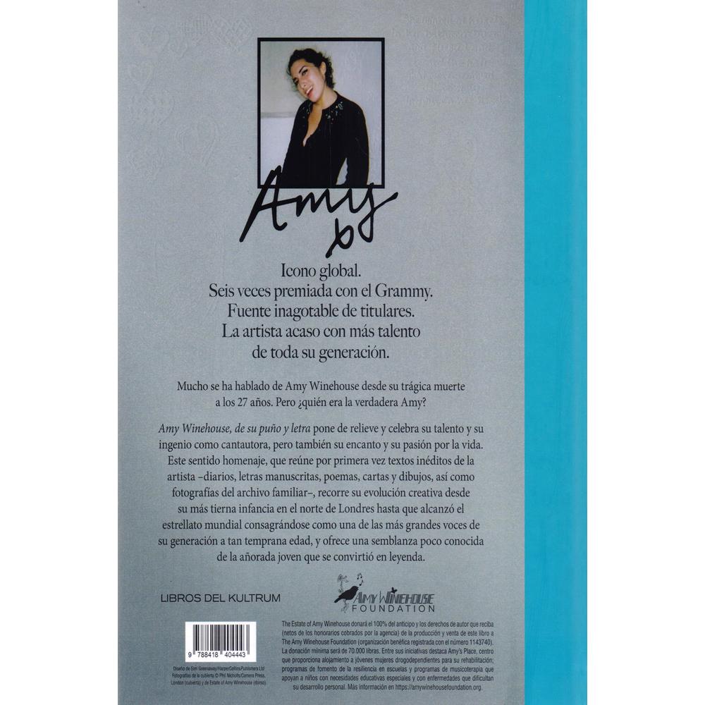 Foto 3 pulgar | Libro Amy Winehouse de su Puño y Letra