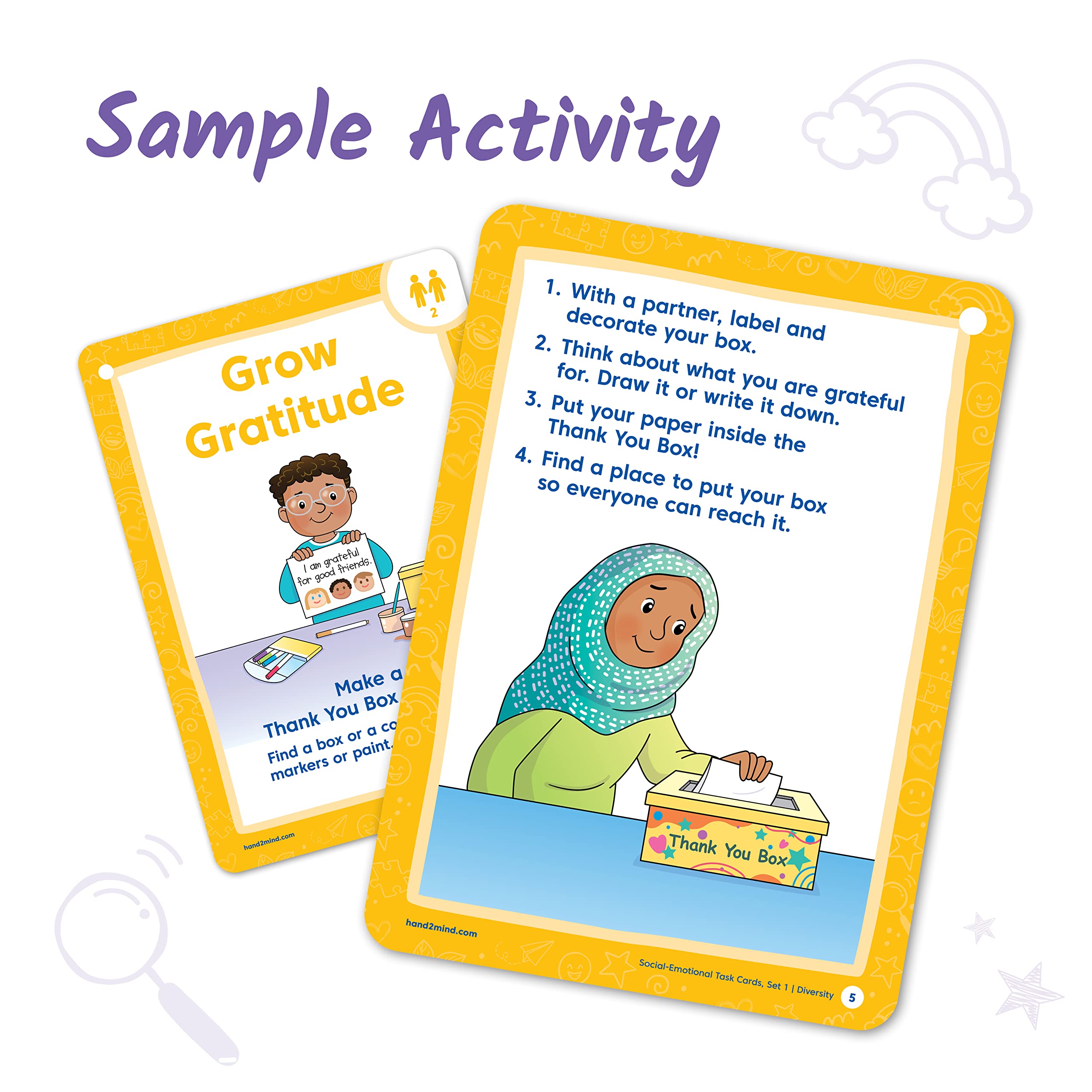 Foto 5 pulgar | Tarjetas De Trabajo Hand2mind Aprendizaje Socioemocional Para Niños A Partir De 3 Años - Venta Internacional.
