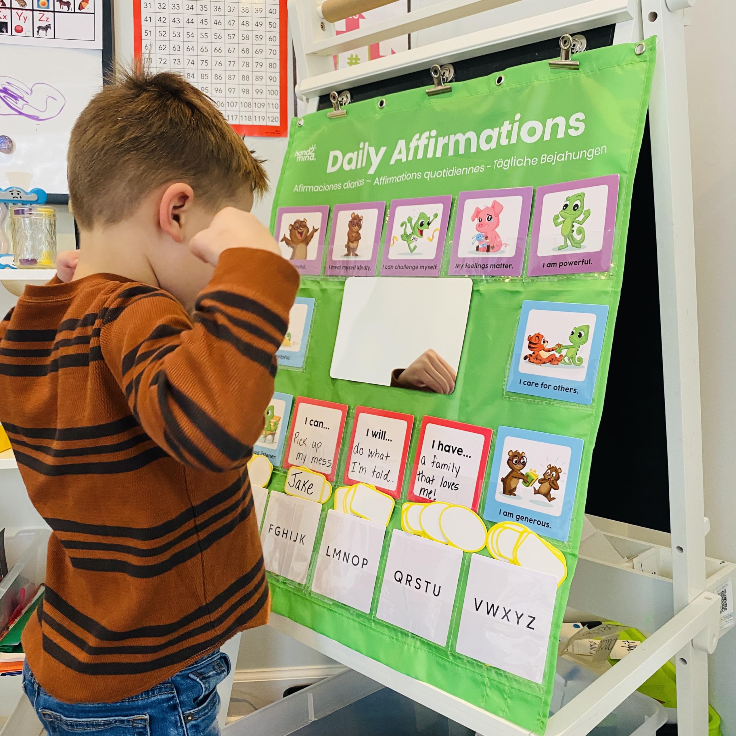 Foto 6 | Afirmaciones Diarias De Pocket Chart Hand2mind Para Niños - Venta Internacional.