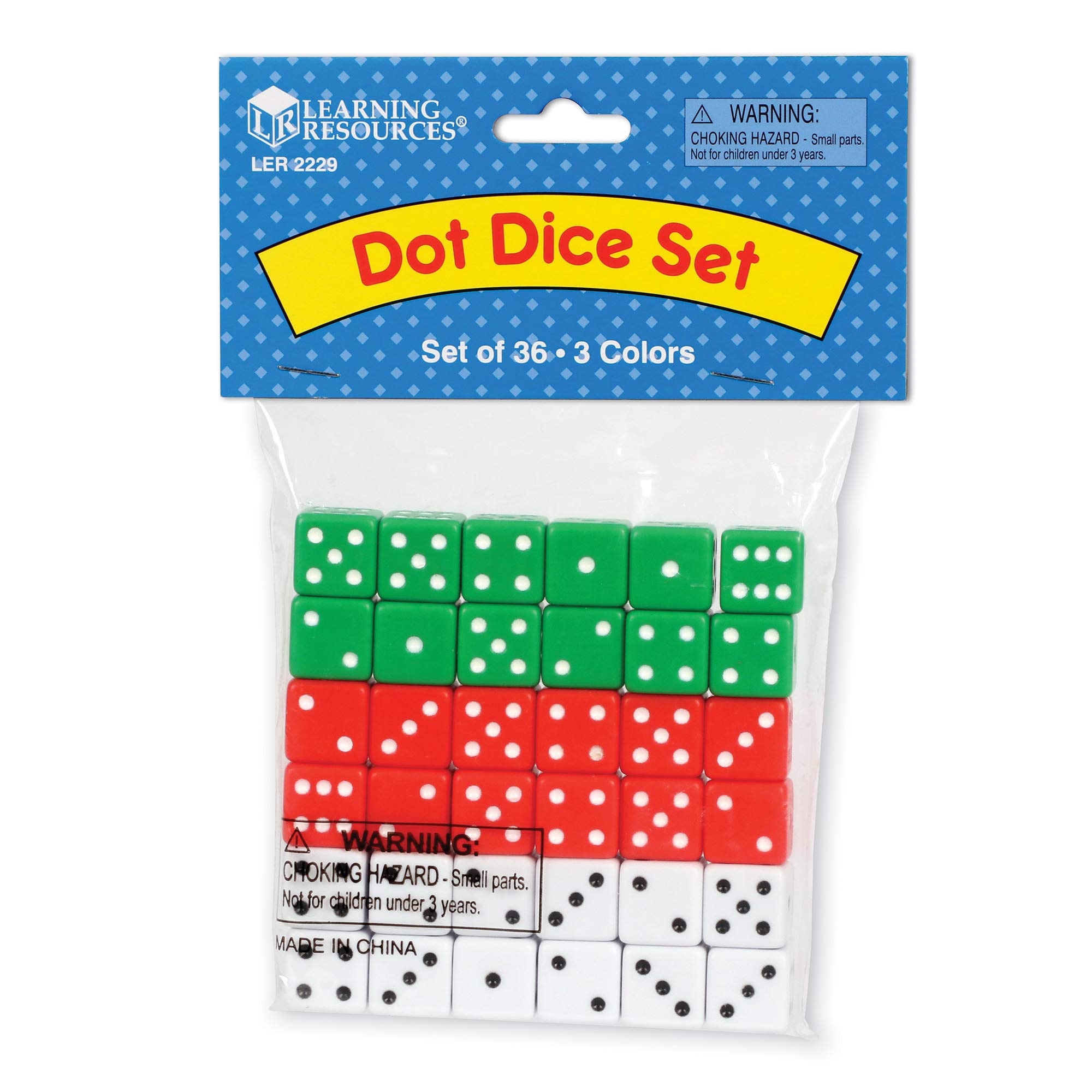 Foto 6 pulgar | Set De Dados Learning Resources Dot Math Manipulative 36 Piezas - Venta Internacional.