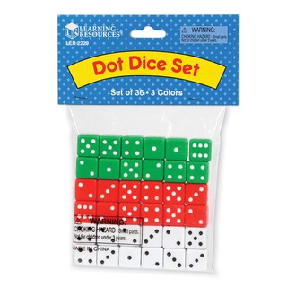 Foto 5 | Set De Dados Learning Resources Dot Math Manipulative 36 Piezas - Venta Internacional.