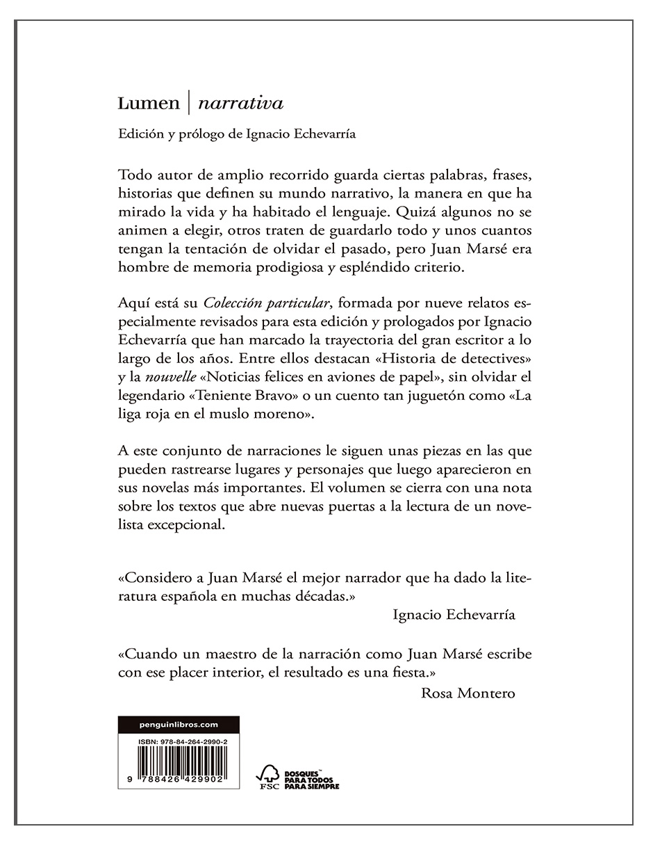 Foto 4 pulgar | Libro Colección Particular Prólogo De Ignacio Echevarría Editorial Lumen Autor  Juan Marsé