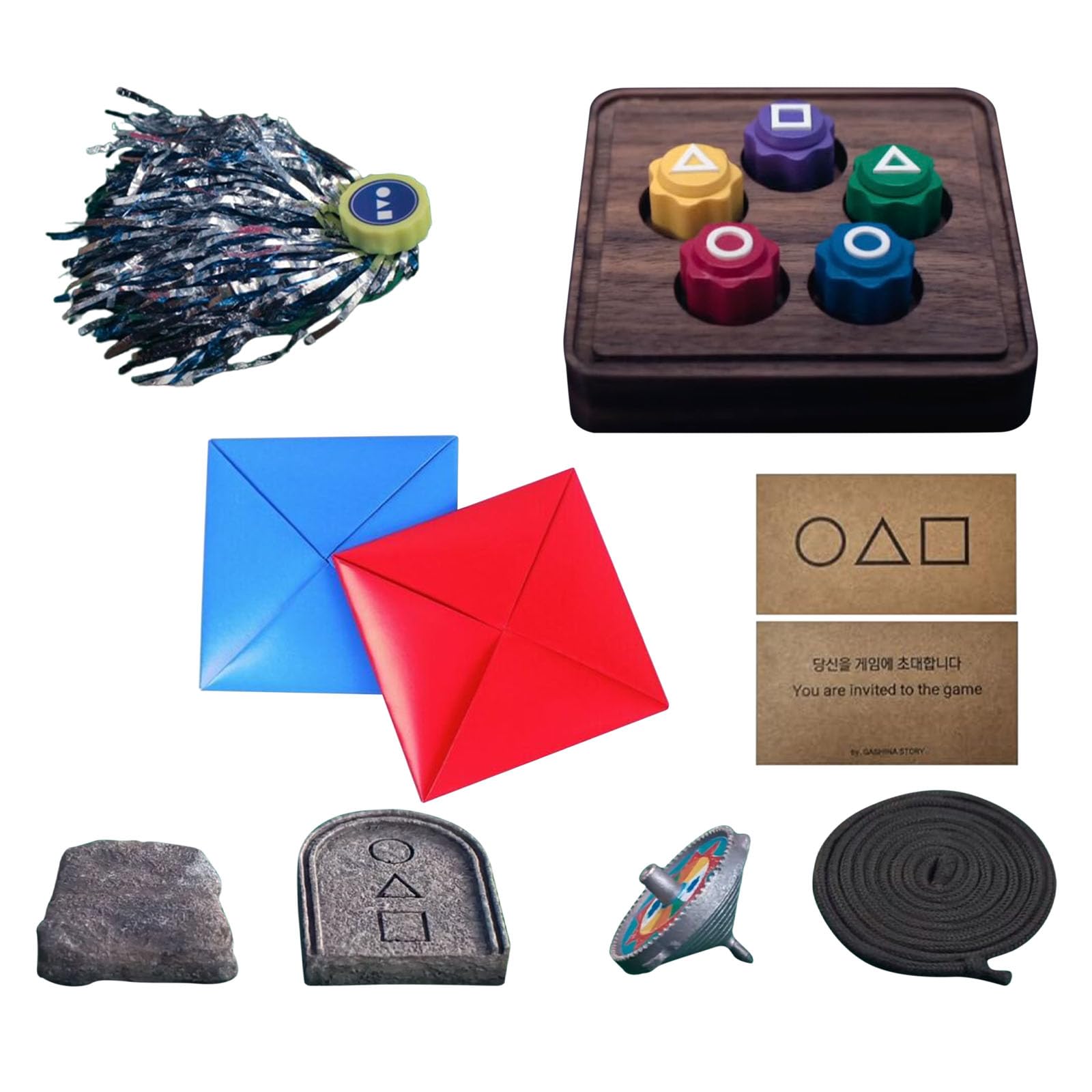 Foto 2 | Set De 5 Juegos De Juego Tradicional Coreano: Jebi Chagi, Gong-gi - Venta Internacional.