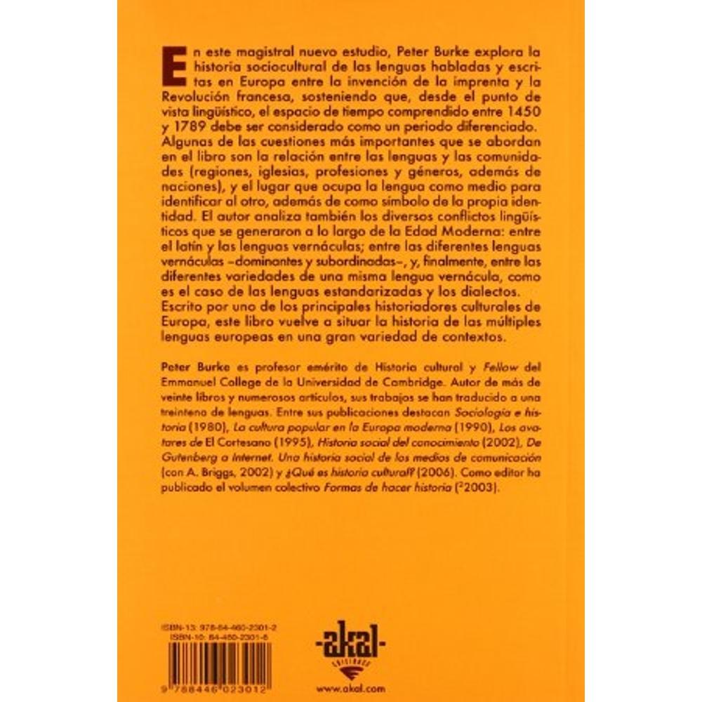 Foto 3 pulgar | Lenguas Y Comunidades En La Europa Moderna