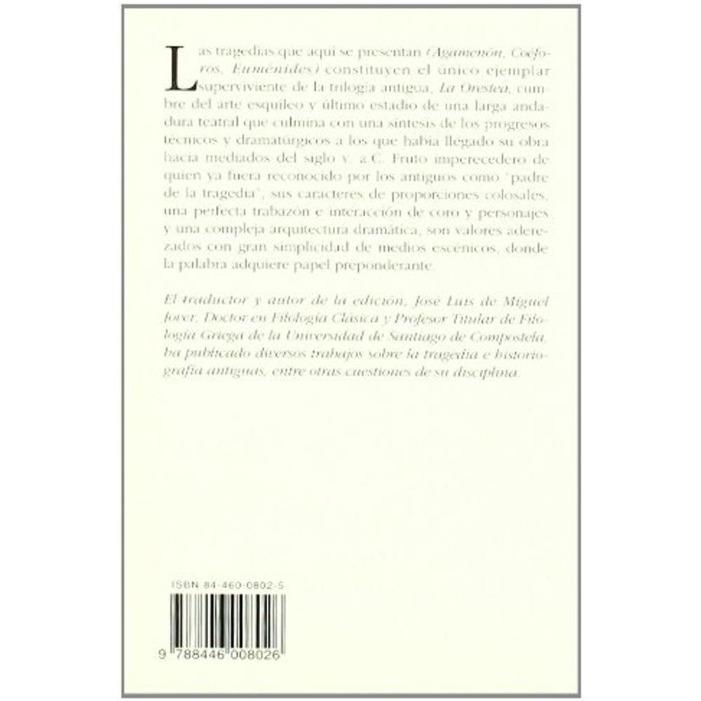 Foto 2 | La Orestea (agamenón, Coéforos, Euménides)