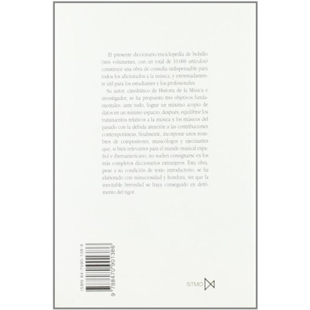 Foto 3 pulgar | Diccionario De La Música Y Los Músicos Iii (p-z)