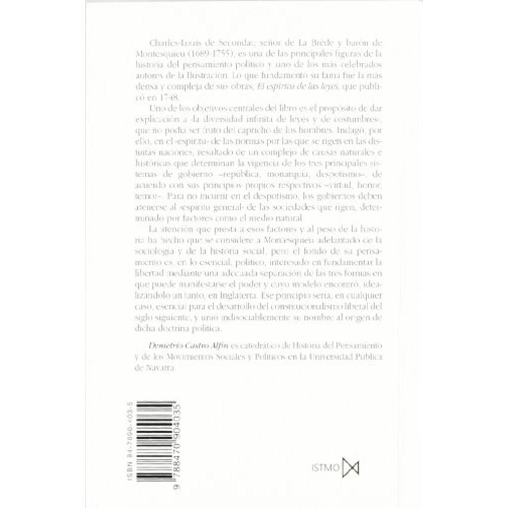 Foto 3 pulgar | El Espíritu De Las Leyes