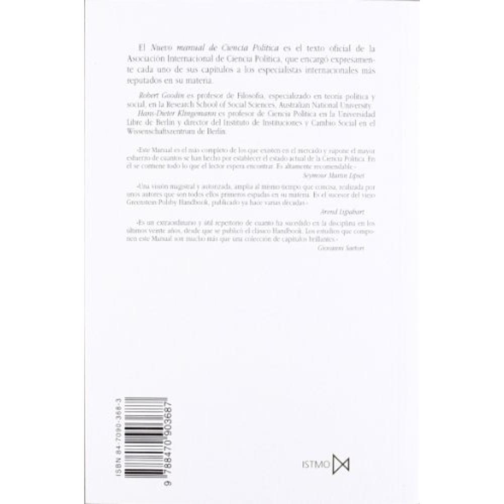 Foto 3 pulgar | Nuevo Manual De Ciencia Política (2 Volúmenes)