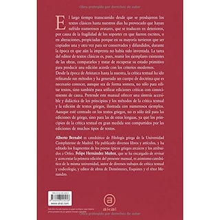 Foto 2 | Manual De Crítica Textual Y Edición De Textos Griegos