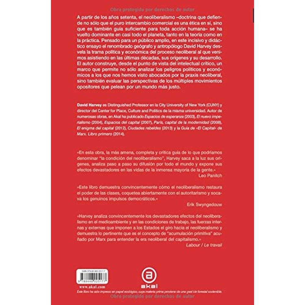 Foto 3 pulgar | Breve Historia Del Neoliberalismo