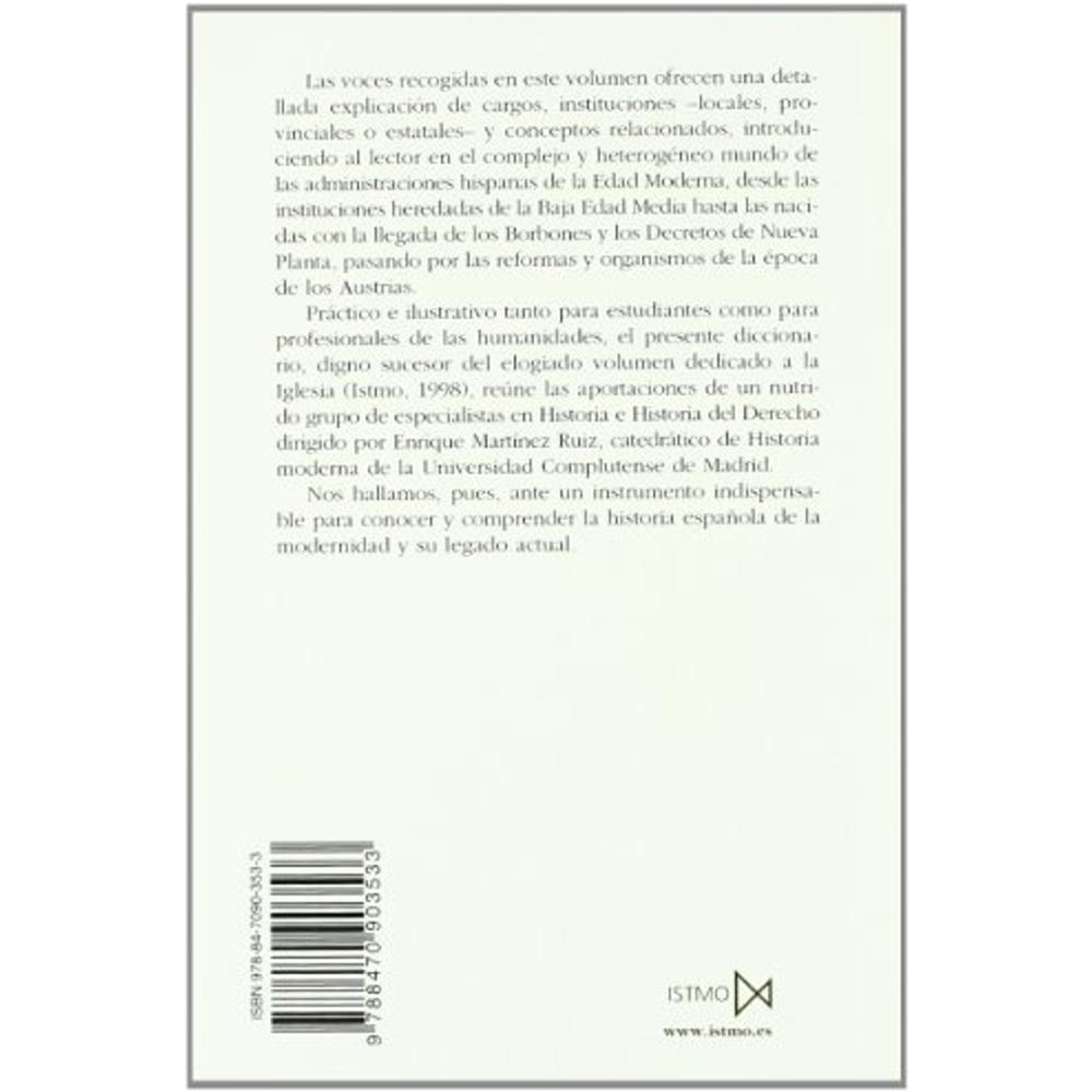 Foto 3 pulgar | Diccionario De Historia Moderna De Espa?a