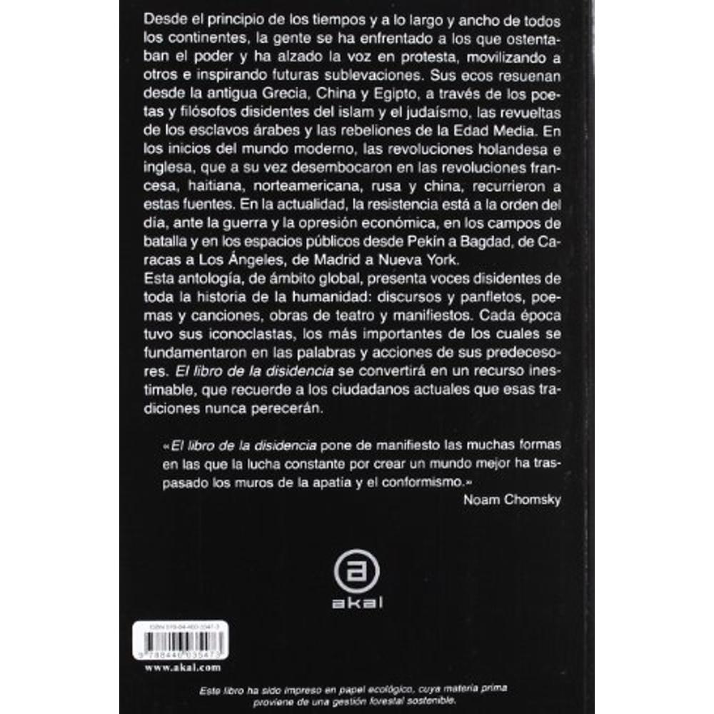 Foto 3 pulgar | El Libro Akal De La Disidencia