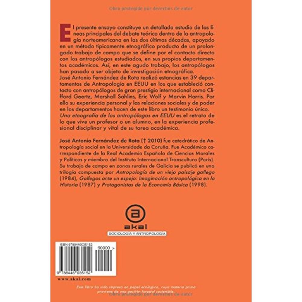 Foto 3 pulgar | Una Etnografia De Los Antropólogos En Eeuu