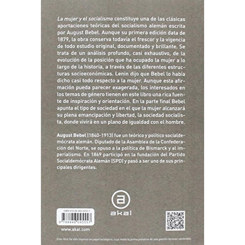 Foto 3 pulgar | Libro La Mujer y El Socialismo 9788446045557 Multicolor España