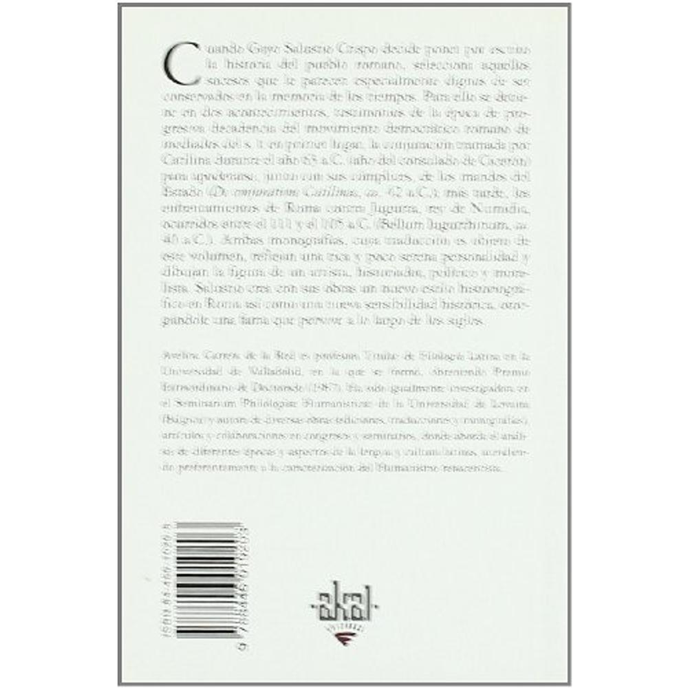 Foto 3 pulgar | La Conjuración De Catilina. Guerra De Jugurta
