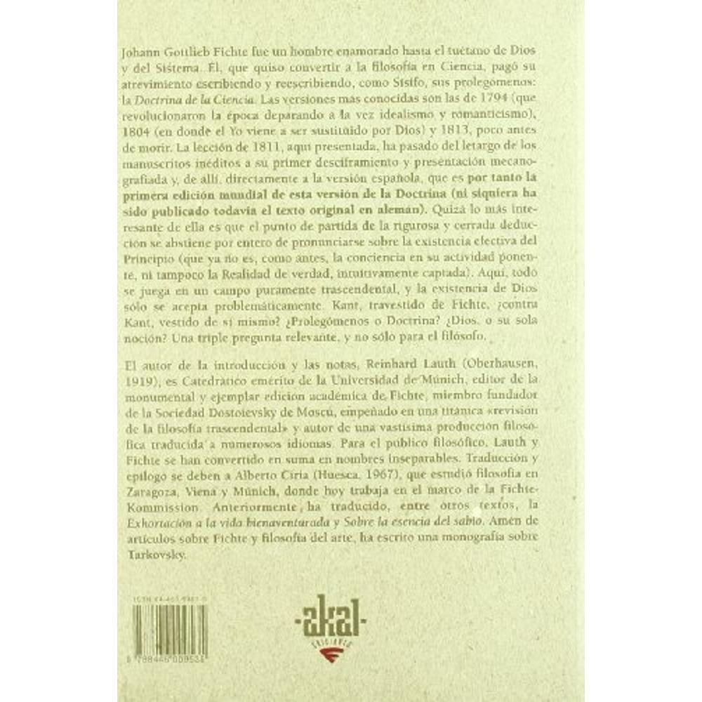 Foto 3 pulgar | La Doctrina De La Ciencia 1811
