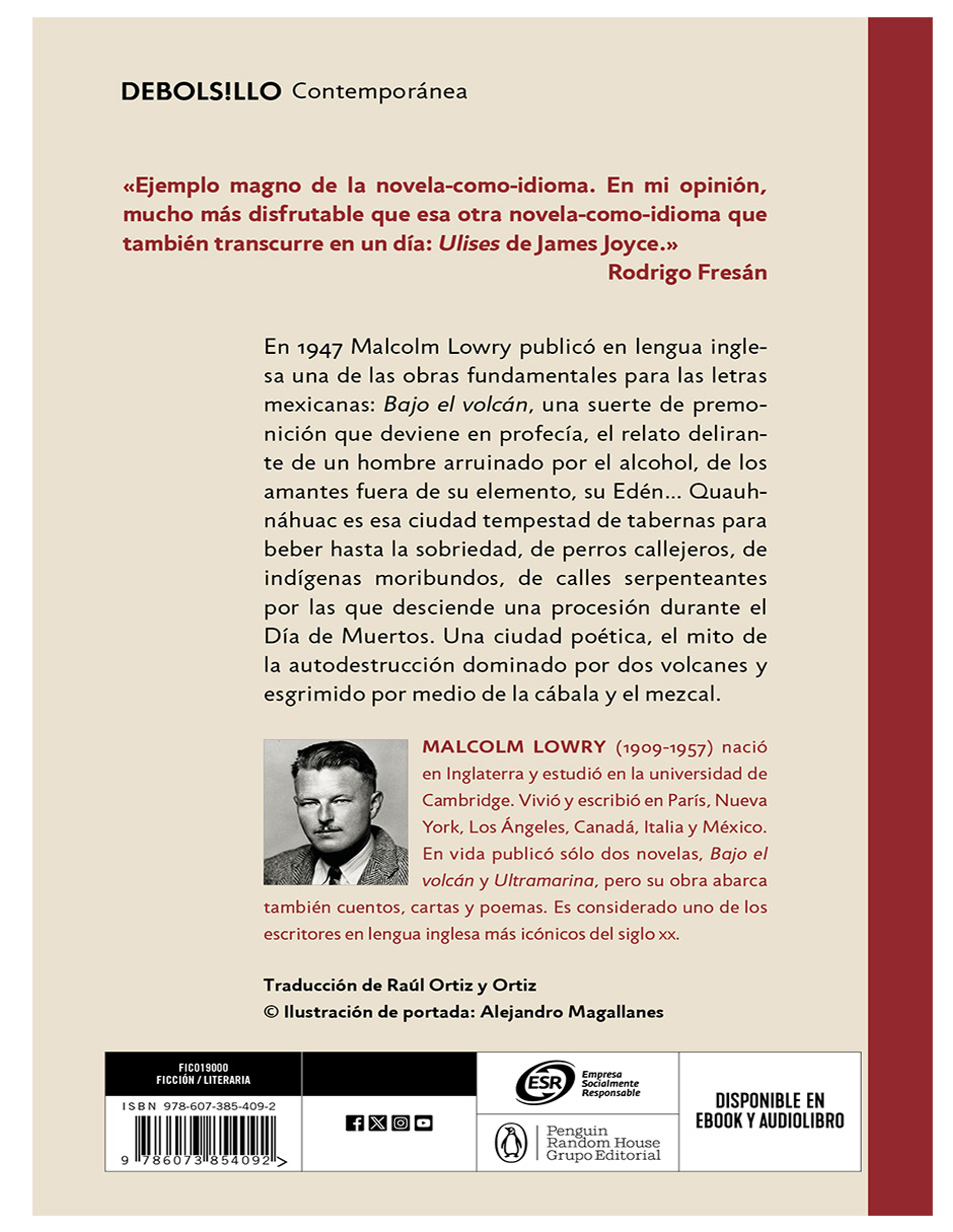 Foto 4 pulgar | Libro Bajo El Volcán Editorial  De Bolsillo Autor  Malcolm Lowry