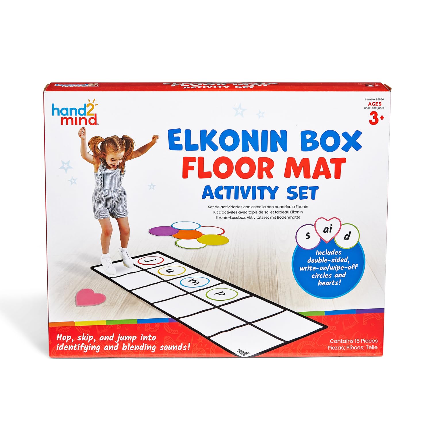 Foto 1 | Alfombrilla Activity Set Hand2mind Elkonin Box Con Guía De Actividades - Venta Internacional.