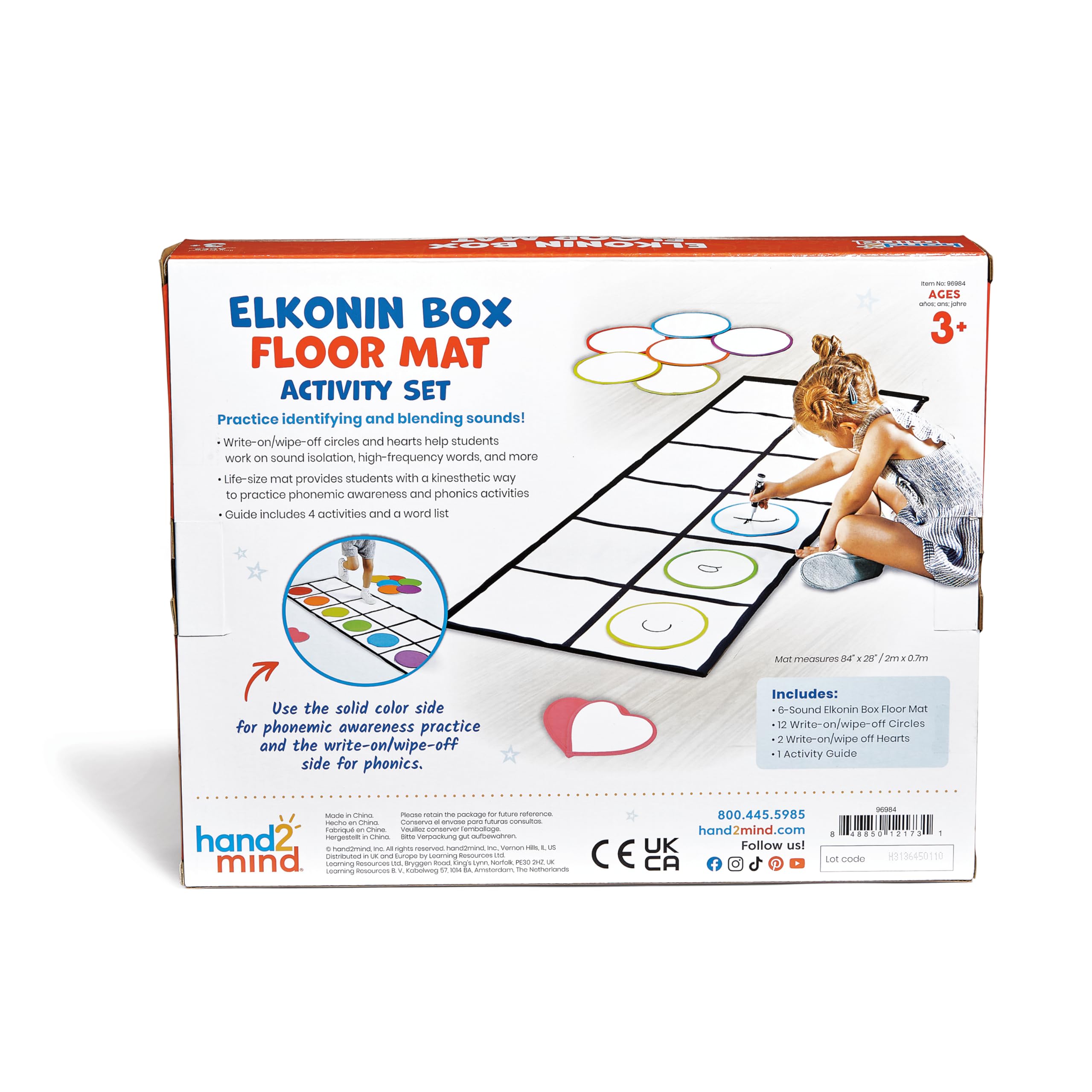 Foto 6 | Alfombrilla Activity Set Hand2mind Elkonin Box Con Guía De Actividades - Venta Internacional.