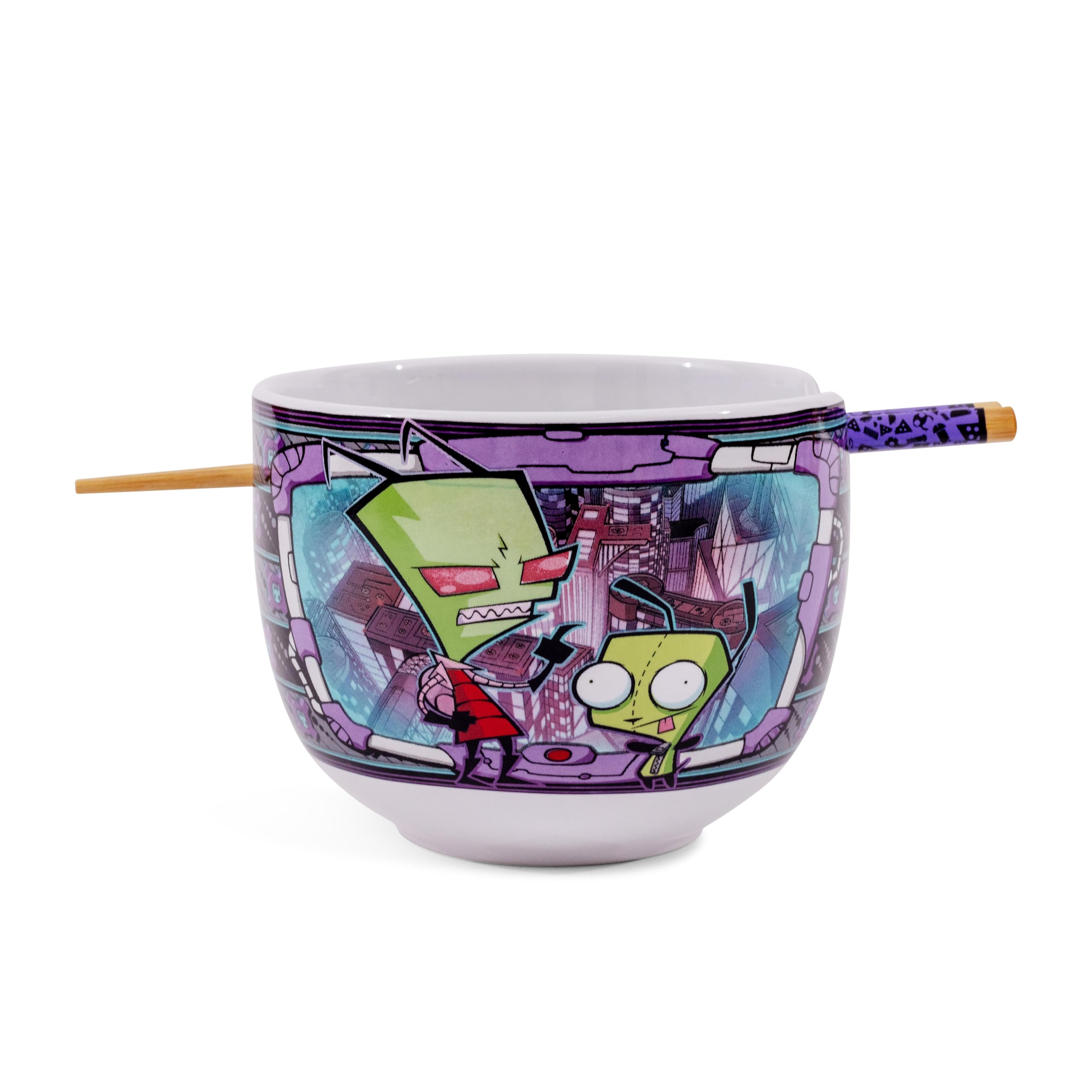 Foto 1 | Set De Vajilla Ramen Silver Buffalo Invader Zim And Gir - Venta Internacional.