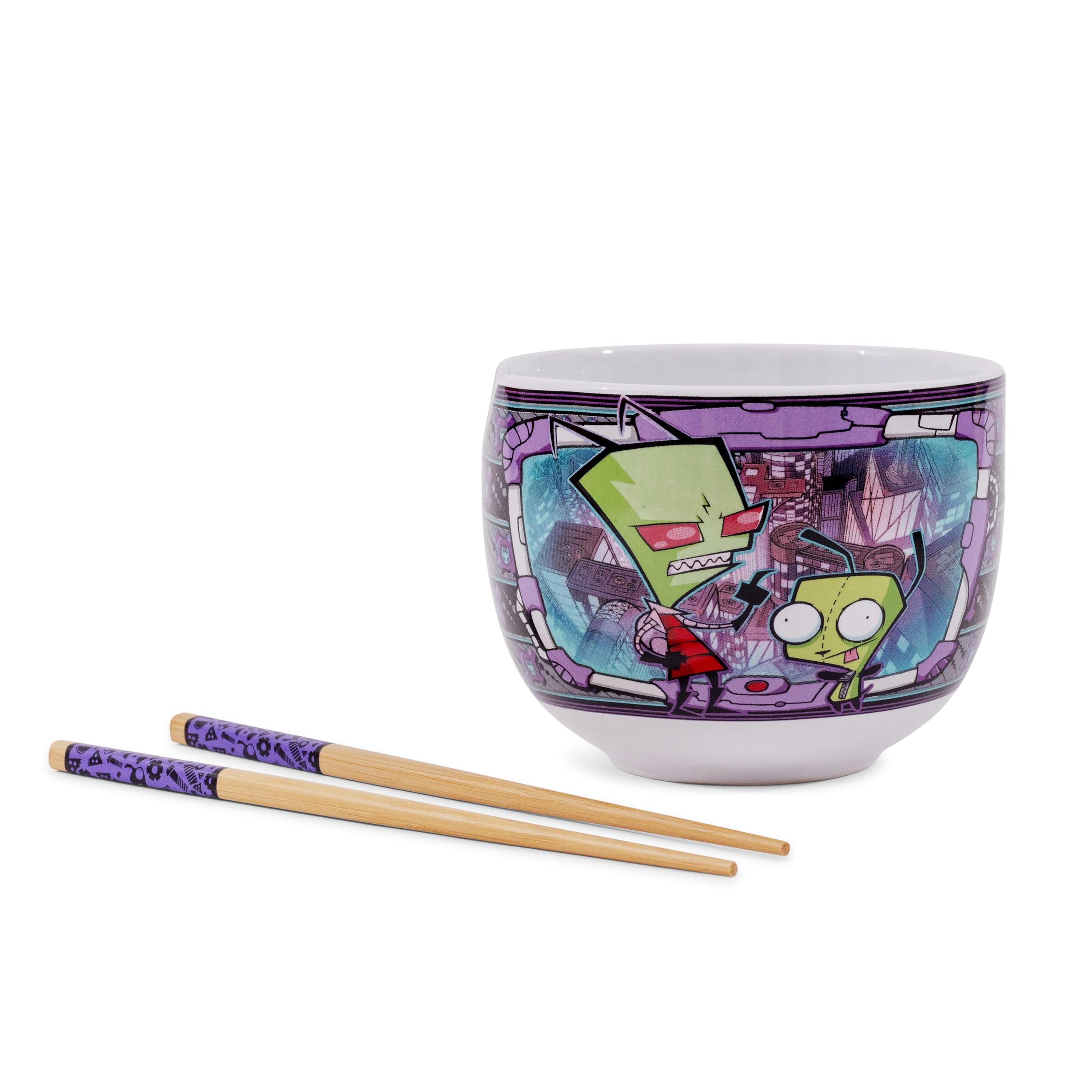 Foto 2 | Set De Vajilla Ramen Silver Buffalo Invader Zim And Gir - Venta Internacional.