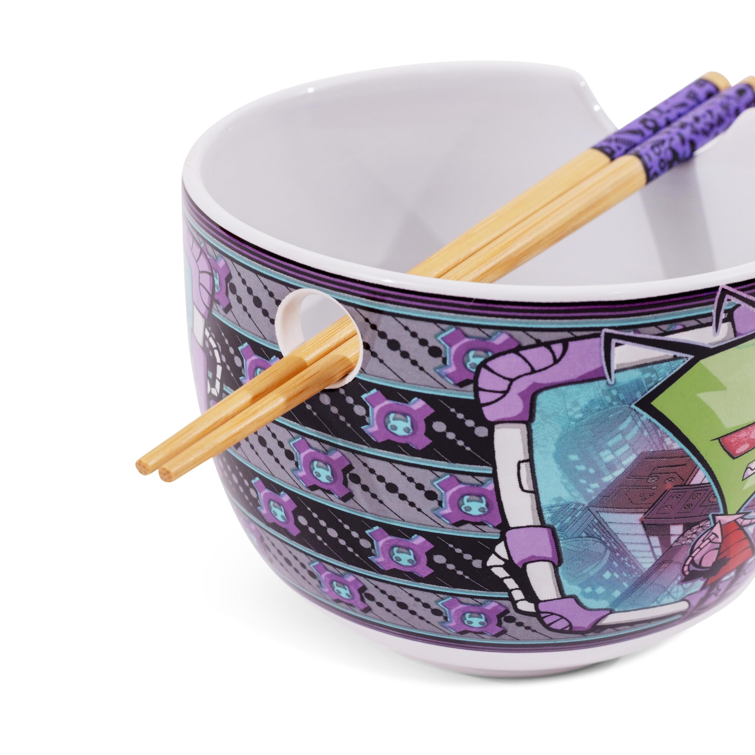 Foto 3 | Set De Vajilla Ramen Silver Buffalo Invader Zim And Gir - Venta Internacional.