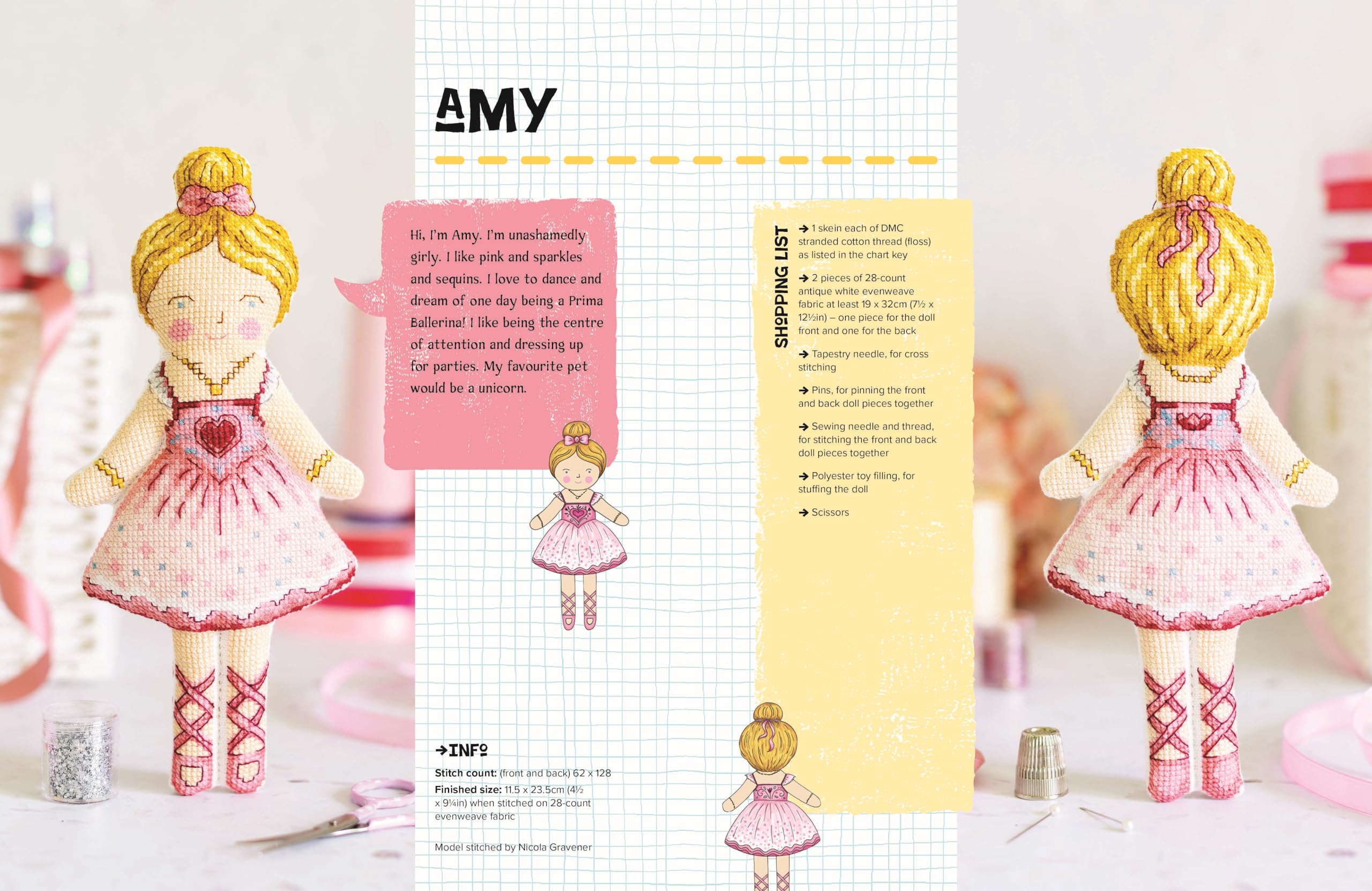 Foto 4 pulgar | My Cross Stitch Doll: Fun And Easy Patterns For Over 20 Cross-stitched Dolls - Venta Internacional.