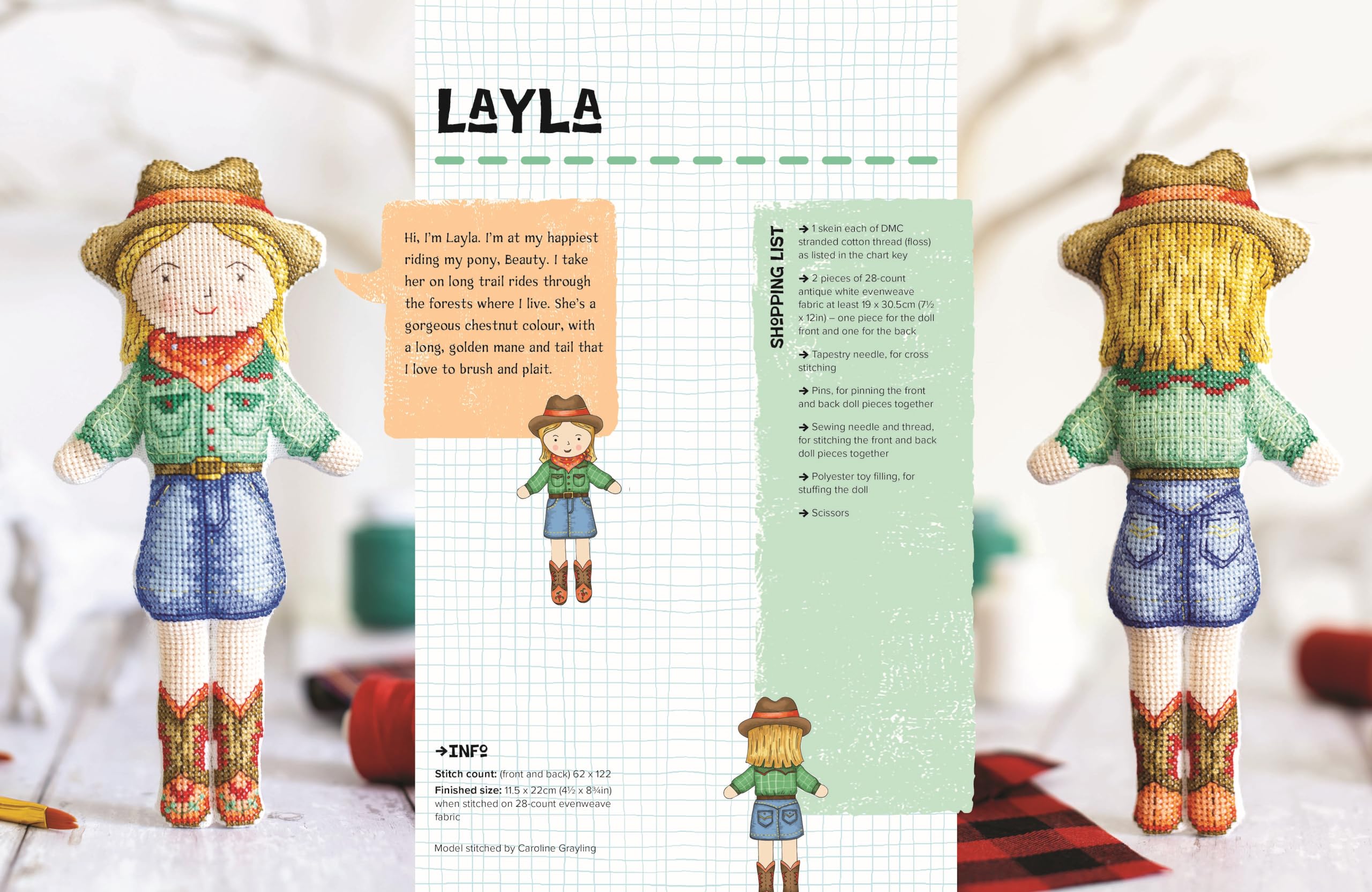 Foto 8 pulgar | My Cross Stitch Doll: Fun And Easy Patterns For Over 20 Cross-stitched Dolls - Venta Internacional.