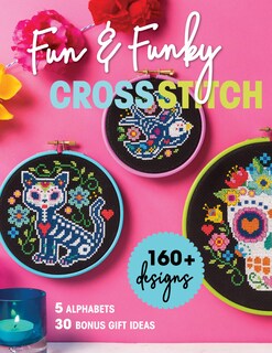 Foto 1 | Book Fun & Funky Cross Stitch: Más De 160 Diseños, 5 Alfabetos - Venta Internacional.