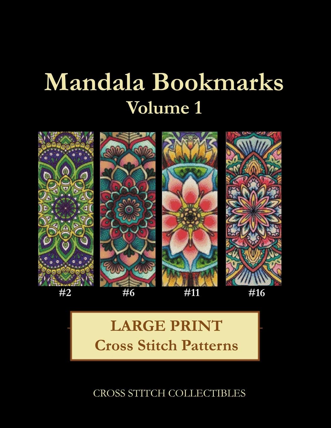 Foto 2 pulgar | Libro Con Estampado De Punto De Cruz, Mandala, Volumen 1, Letra Grande - Venta Internacional.