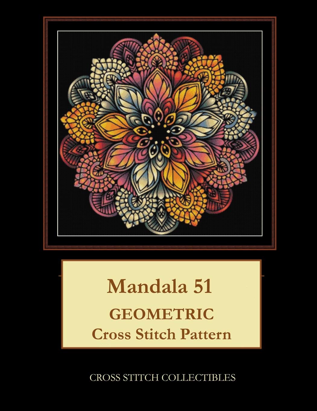 Foto 2 pulgar | Diseño Geométrico Mandala 51 Con Estampado De Punto De Cruz - Venta Internacional.