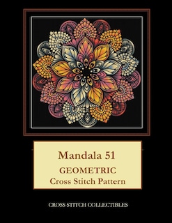 Foto 1 | Diseño Geométrico Mandala 51 Con Estampado De Punto De Cruz - Venta Internacional.