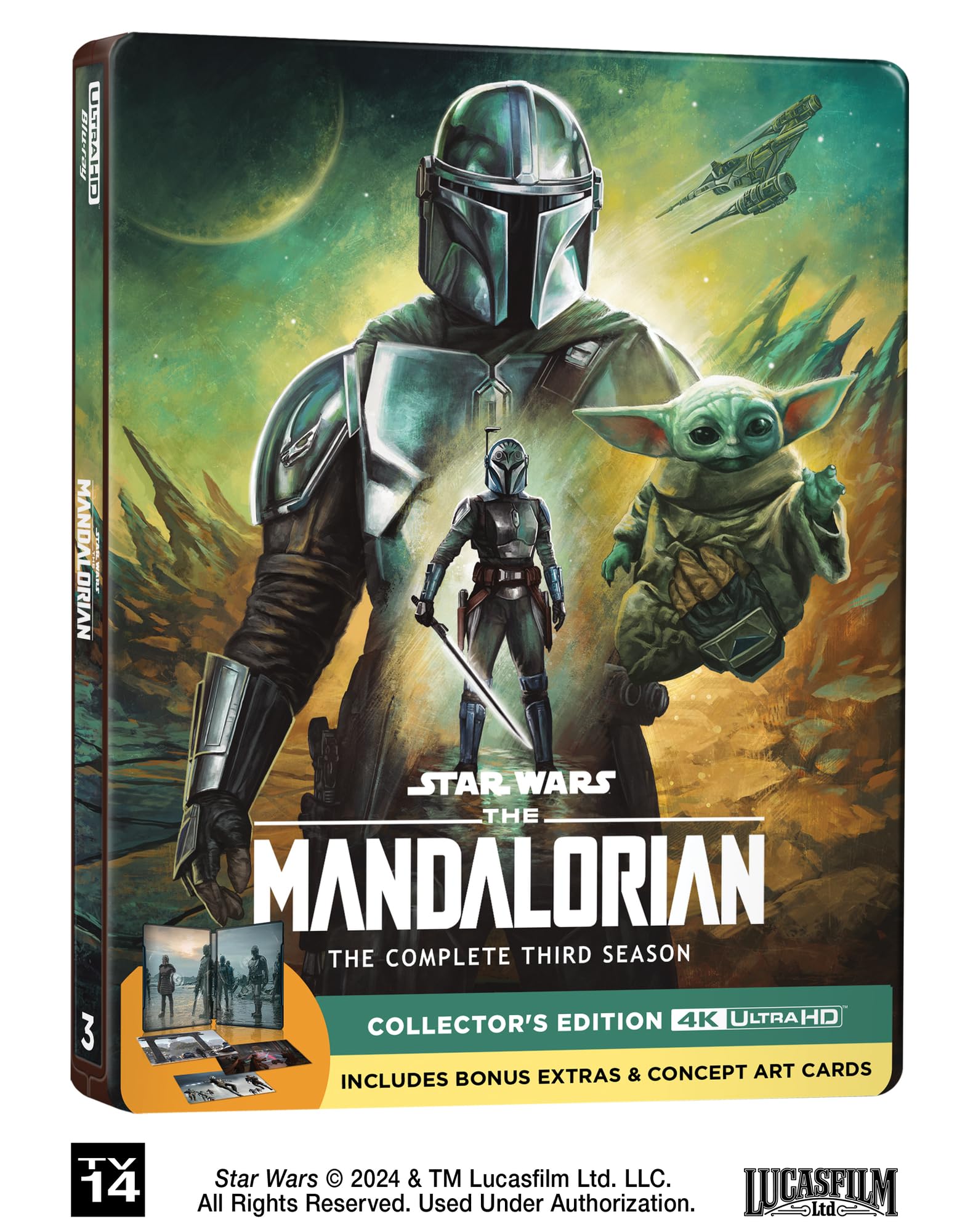 Foto 2 | Blu-ray La Tercera Temporada De The Mandalorian Sony Pictures 4k Uhd - Venta Internacional.