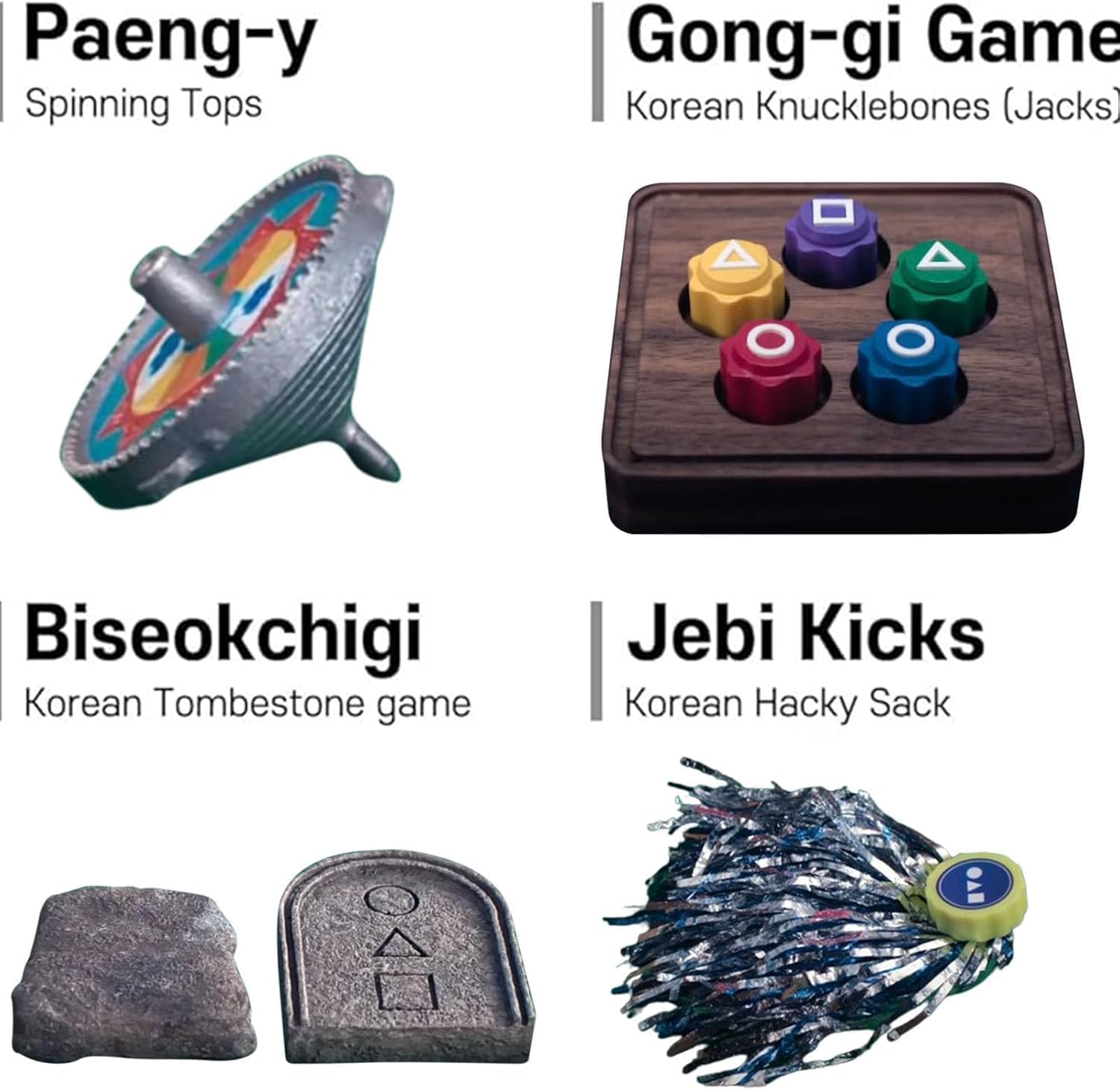 Foto 3 pulgar | Set De Juegos Folclóricos Tradicionales Coreanos Gong-gi Biseokchigi Jebi Chagi - Venta Internacional.