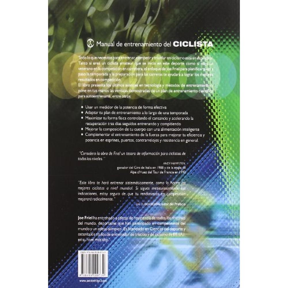 Foto 3 pulgar | Manual De Entrenamiento Del Ciclista