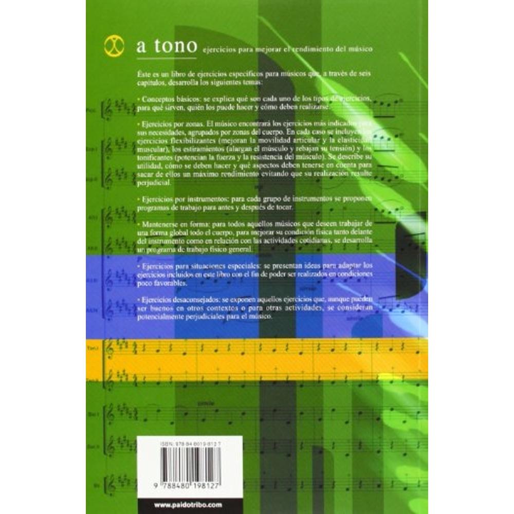 Foto 3 pulgar | A Tono. Ejercicios Para Mejorar El Rendimiento Del Músico (libro-cd) -bicolor-
