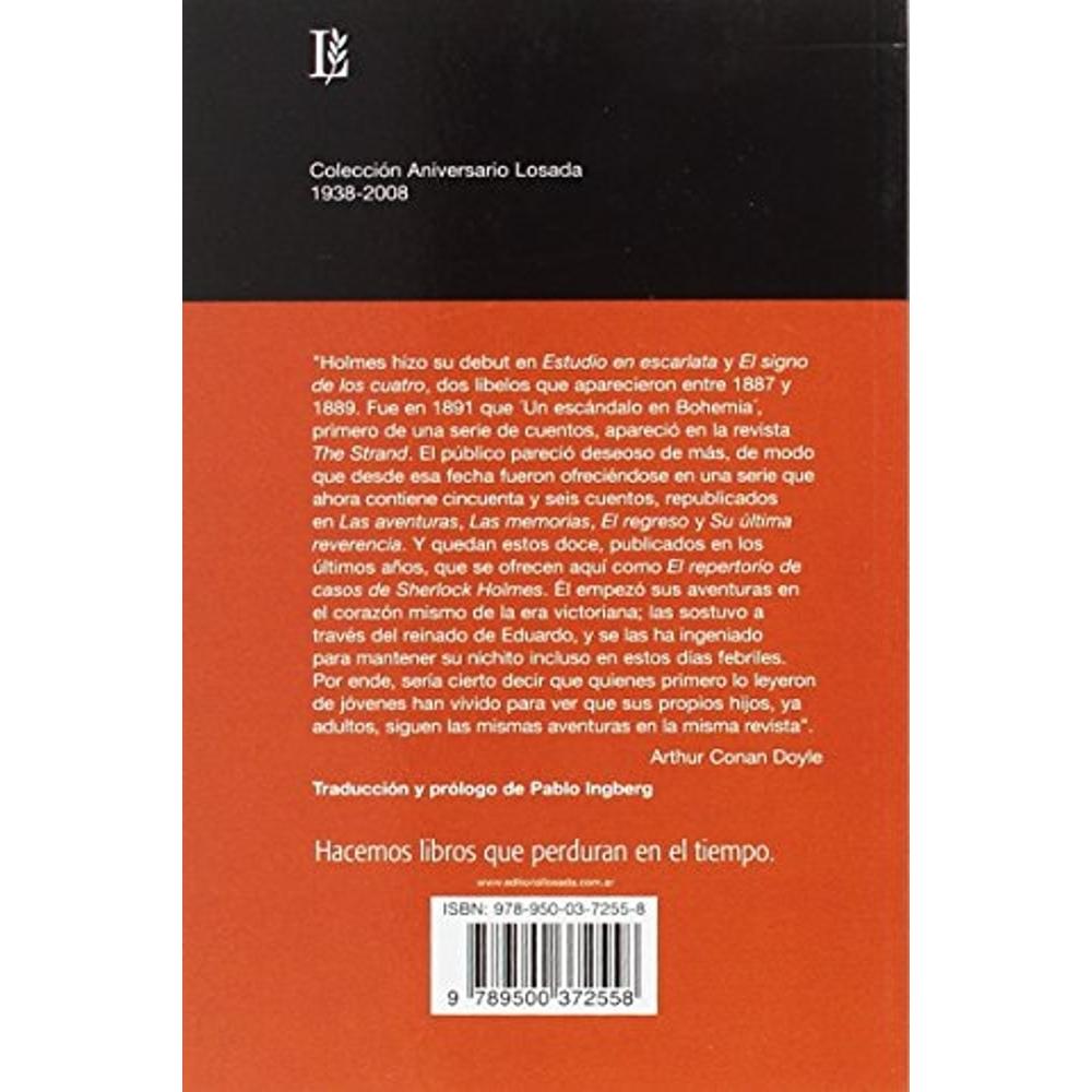 Foto 3 pulgar | Repertorio De Casos De Sherlock Holmes