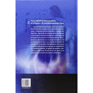 Foto 2 | Manual Acsm De Entrenamiento De La Fuerza Y Del Acondicionamiento Físico