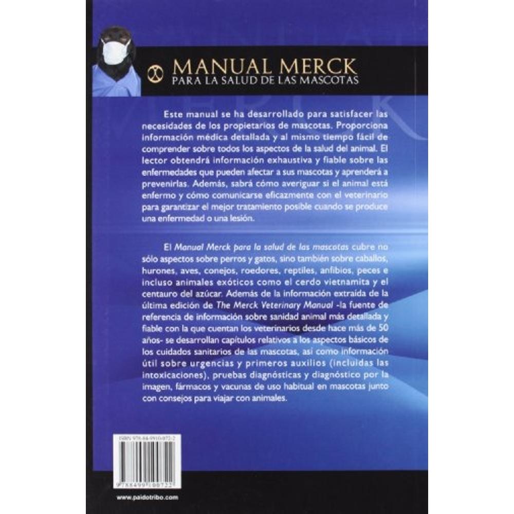 Foto 2 | Manual Merck Para La Salud De Las Mascotas