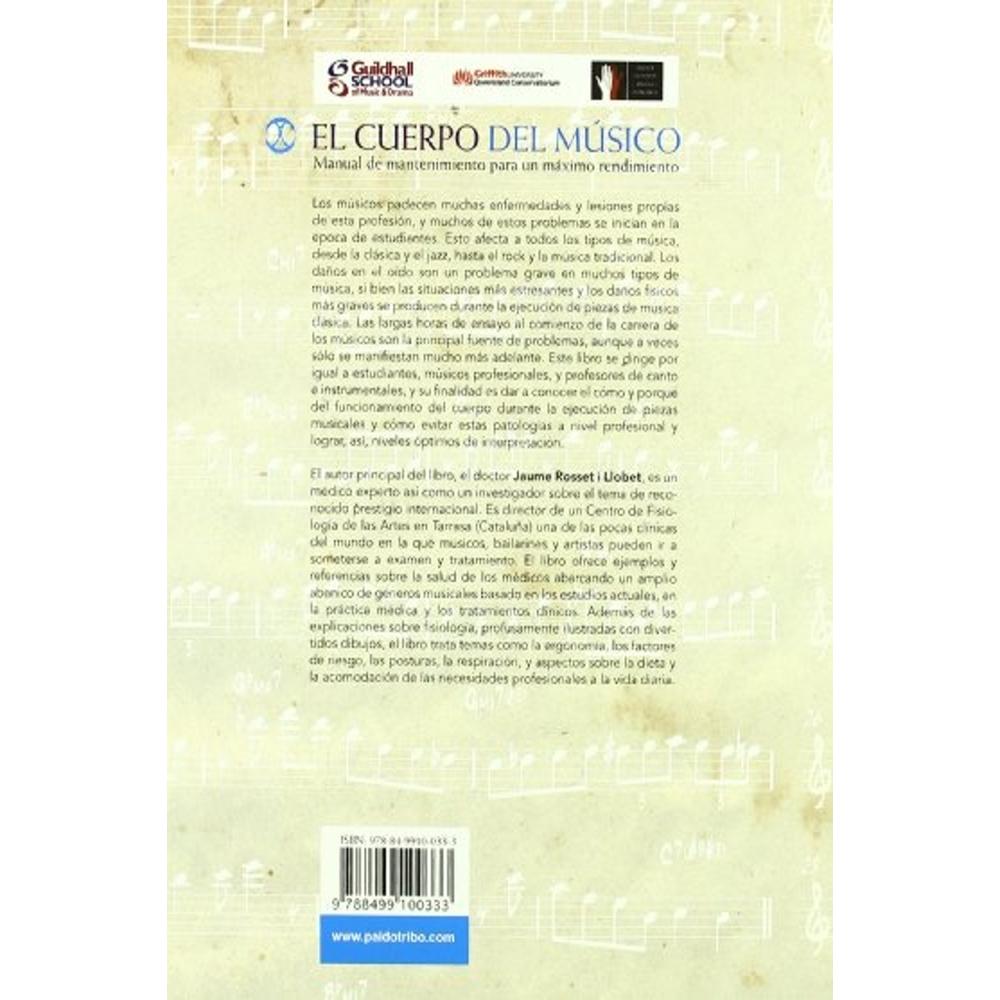 Foto 3 pulgar | Cuerpo Del Músico, El. Manual De Mantenimiento Para Un Máximo Rendimiento (color)