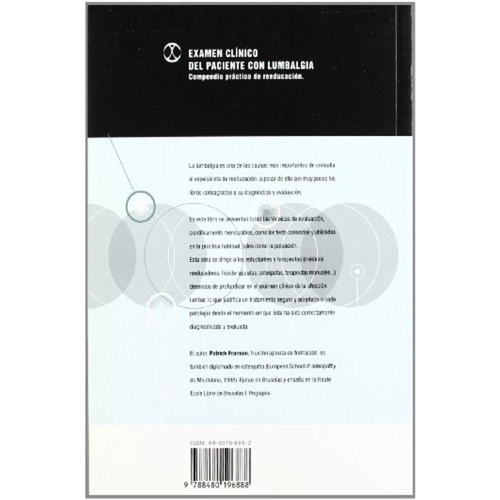 Foto 2 | Examen Clínico Del Paciente Con Lumbalgia. Compendio Práctico De Reeducación