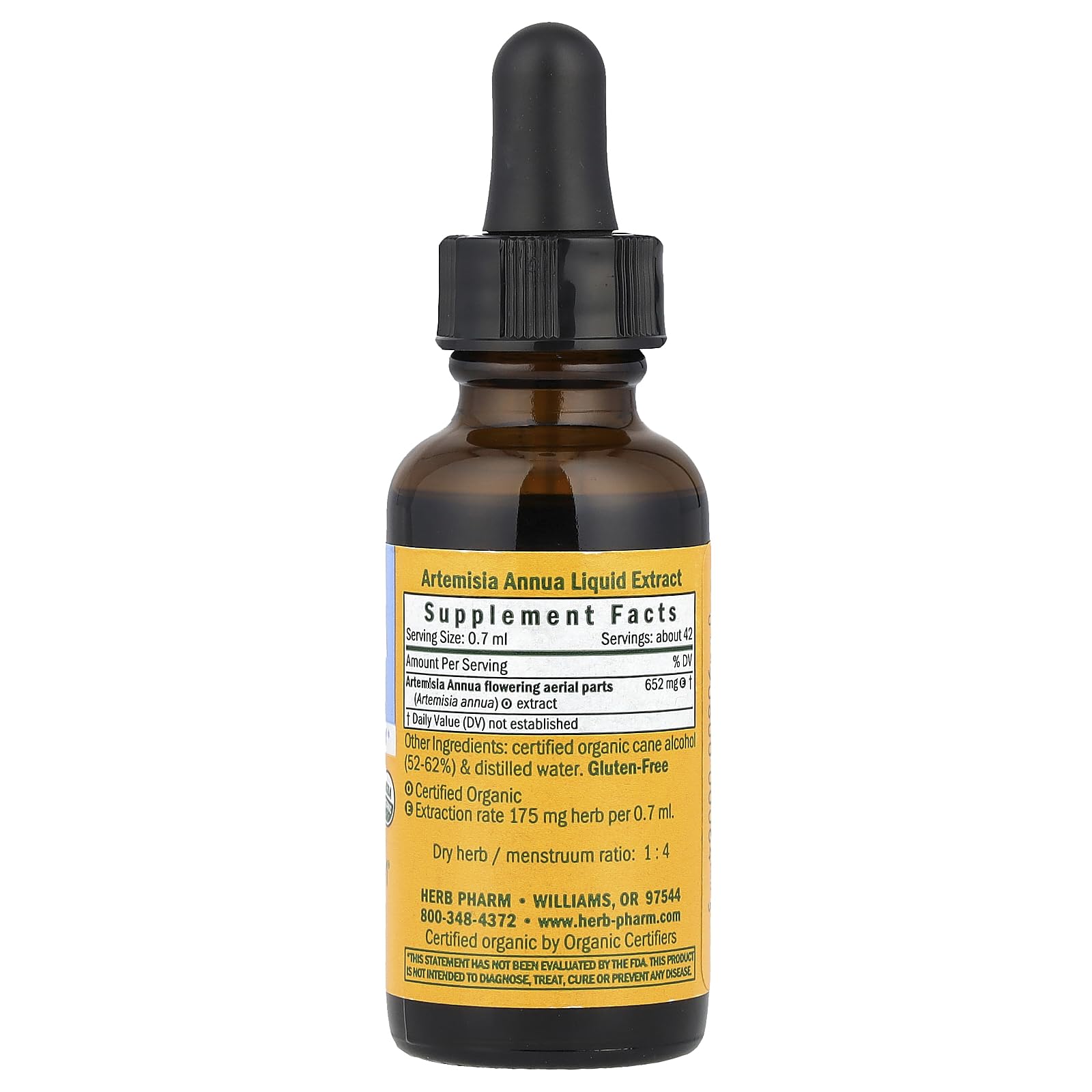 Foto 3 pulgar | Extracto Líquido Herb Pharm Artemisia Annua, 30 Ml, Orgánico - Venta Internacional.