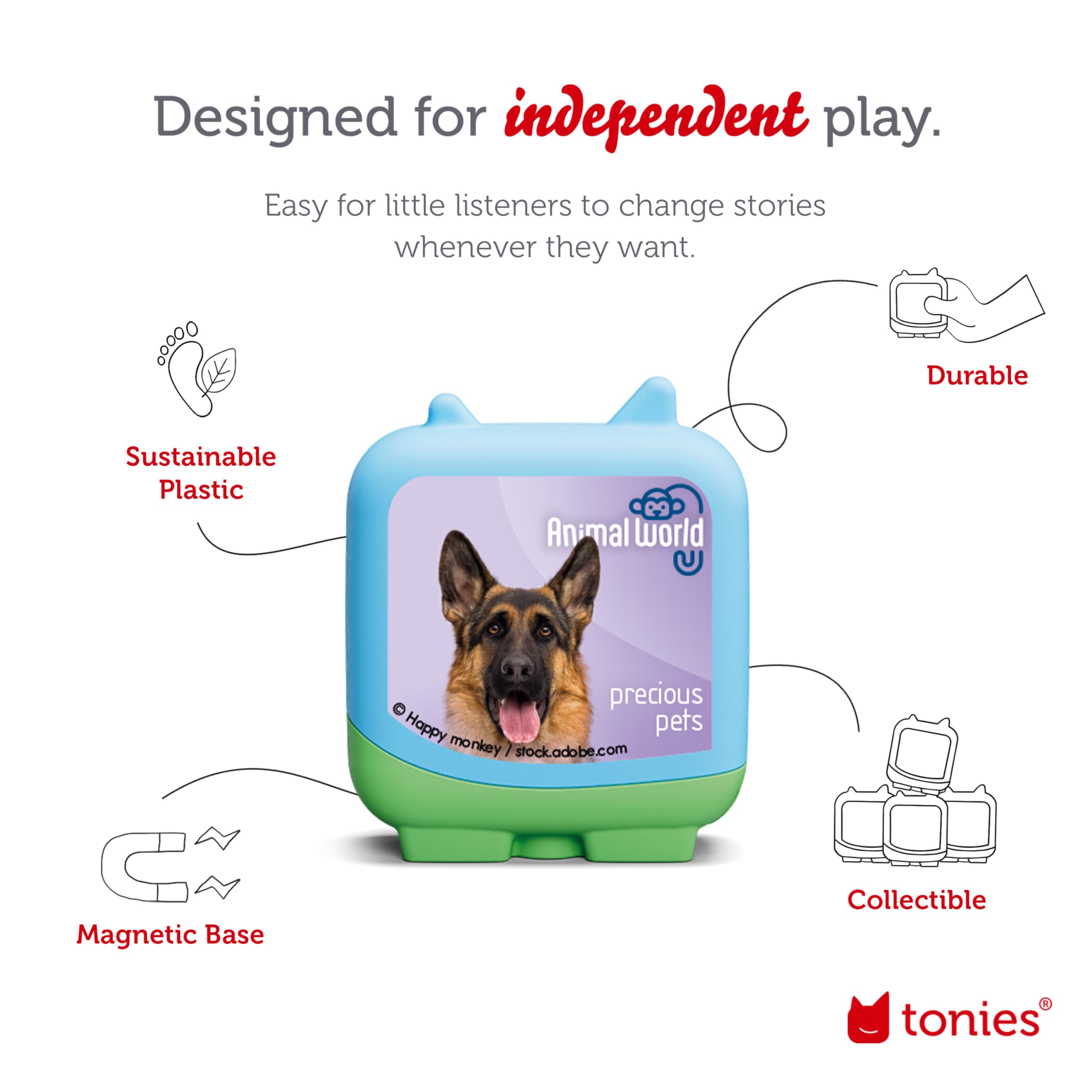 Foto 4 pulgar | Set Inteligente De Mascotas Preciosas De Tonies Animal World, Paquete De 4 - Venta Internacional.