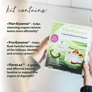 Foto 7 | Kit De Desintoxicación Flora Flor-essence Para 7 Días Y 3 Pasos Con Té Desintoxicante - Venta Internacional.
