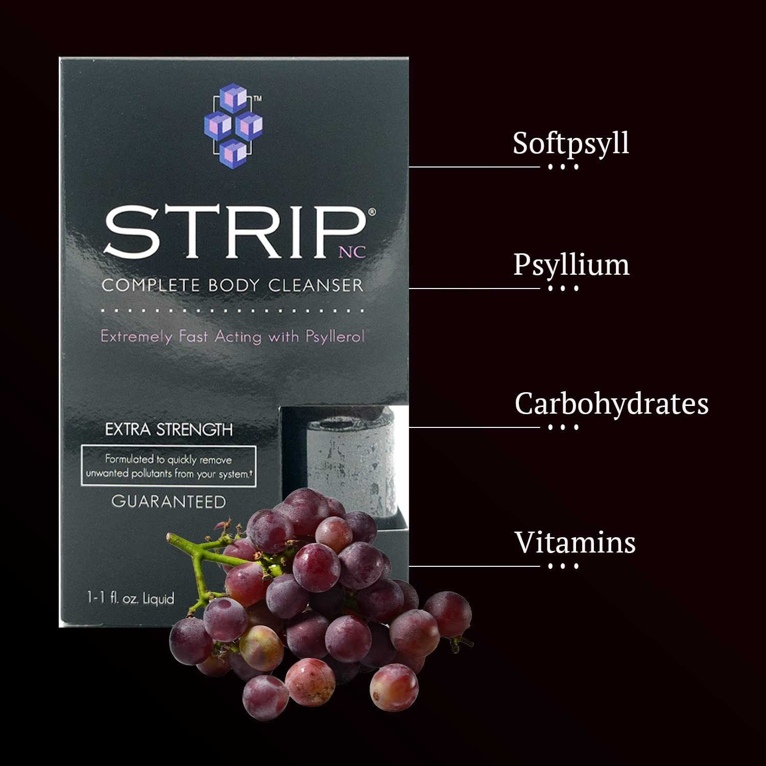 Foto 3 pulgar | Bebida Desintoxicante Wellgenix Strip Nc Herbal Cleanse, 30 Ml, Uva - Venta Internacional.
