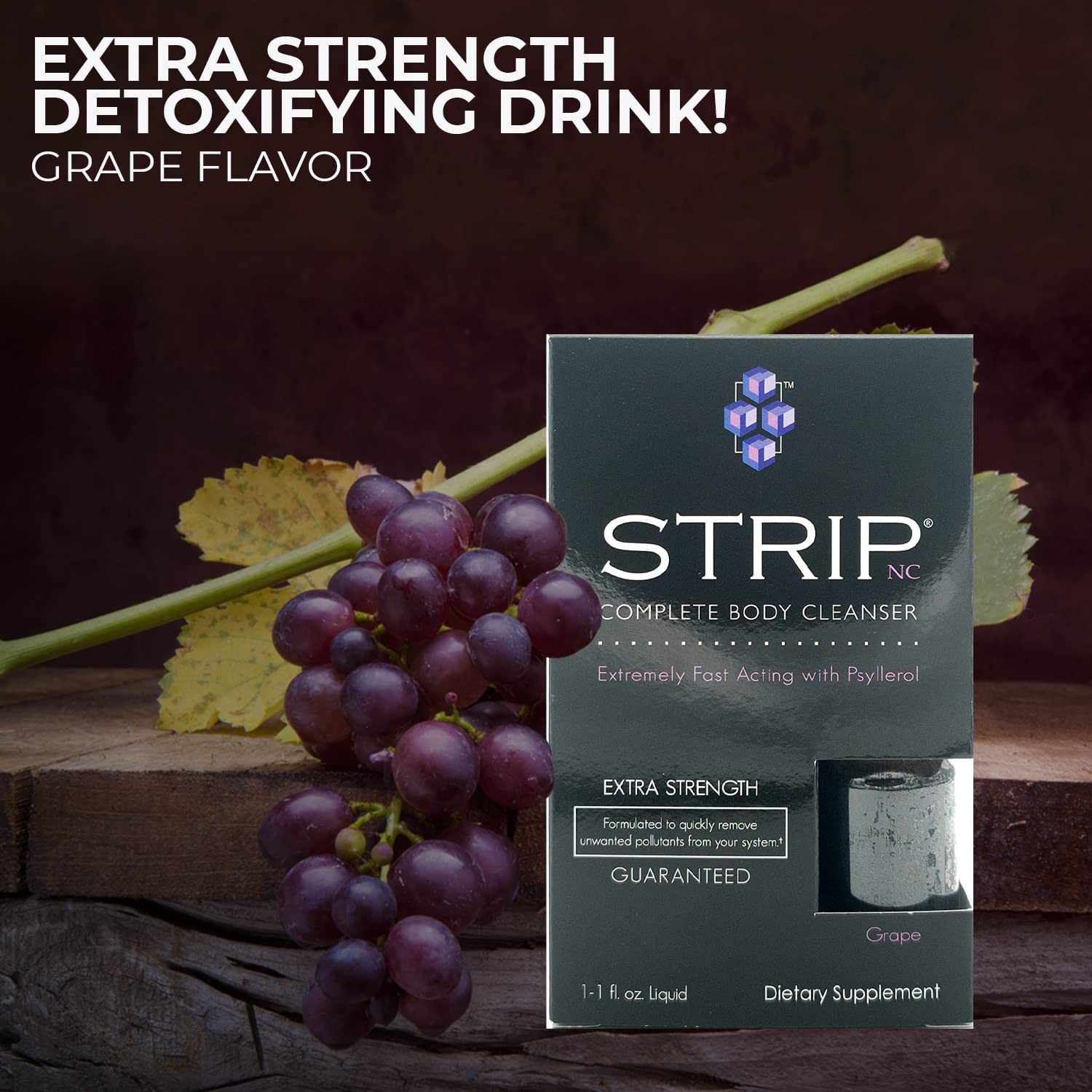 Foto 3 | Bebida Desintoxicante Wellgenix Strip Nc Herbal Cleanse, 30 Ml, Uva - Venta Internacional.