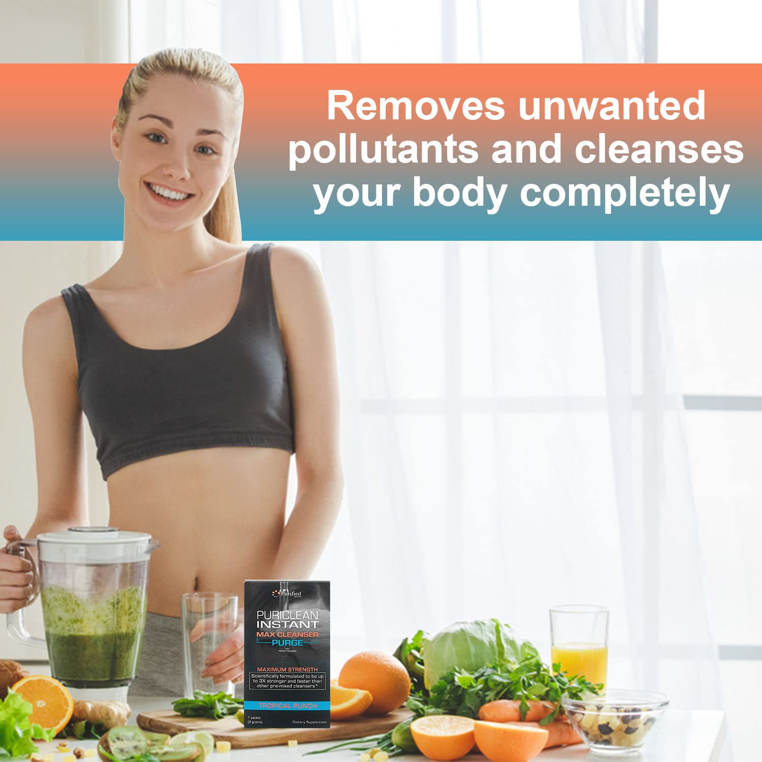 Foto 5 | Polvo Limpiador Desintoxicante Wellgenix Puriclean Instant Max - Venta Internacional.