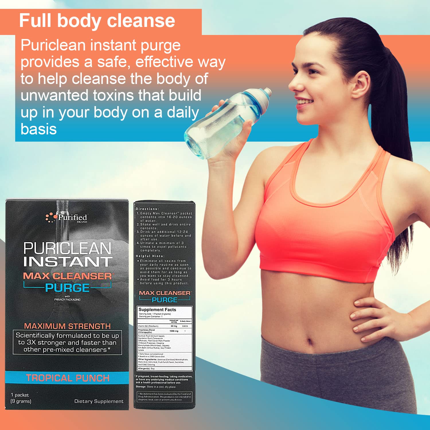 Foto 7 | Polvo Limpiador Desintoxicante Wellgenix Puriclean Instant Max - Venta Internacional.