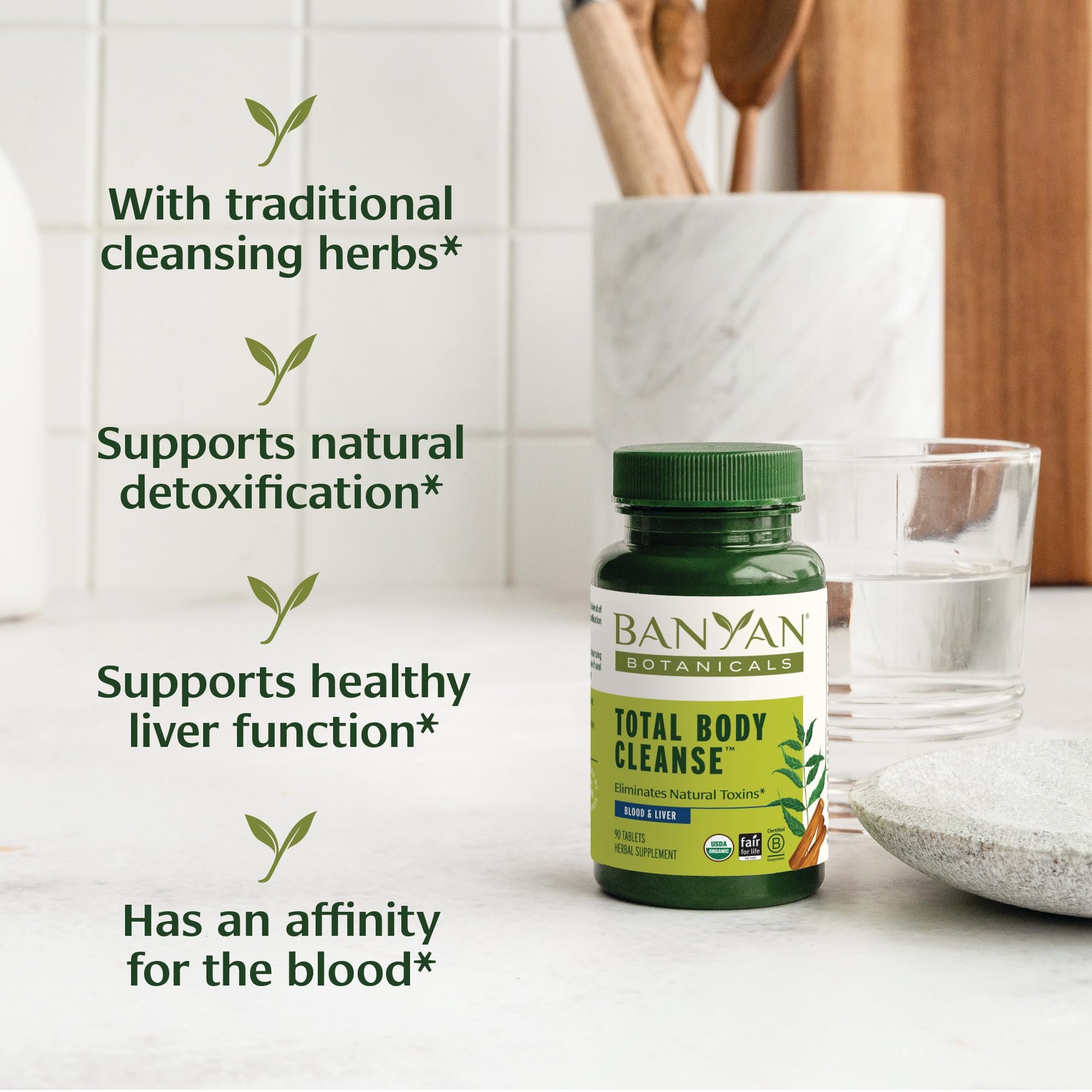 Foto 2 | Suplemento Banyan Botanicals Total Body Cleanse 90 Comprimidos - Venta Internacional.